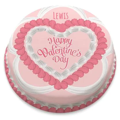 Faux Icing Valentines Cake